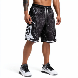 Shorts de sport en mesh sublimé de haute qualité pour hommes, shorts de basket imprimés, shorts de basket en mesh à séchage rapide pour hommes - Product Image 2