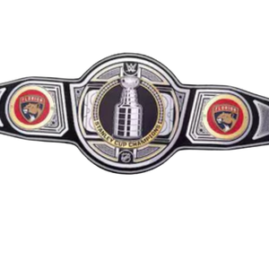 Ceinture de championnat de la Coupe Stanley des Panthers de la Floride, personnalisable, de haute qualité, noire et argentée, ceinture sportive personnalisée, ceinture de titre - Product Image 5