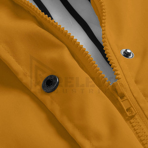 Relevo Chaqueta Cortavientos Larga Unisex con Capucha, Impermeable, Suave, Casual, de Manga Larga, con Botones Delanteros, Largo hasta la Rodilla, Ropa Exterior para Adultos - Product Image 4