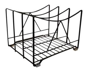 Escurridor de platos de metal duradero, fabricado con acero inoxidable de alta calidad para uso diario. - Product Image 1