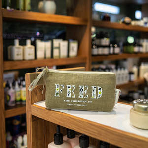 Bolsa Organizadora de Maquillaje Ecológica de Yute, Bolsa de Almacenamiento de Cosméticos de Arpillera Natural - Product Image 5