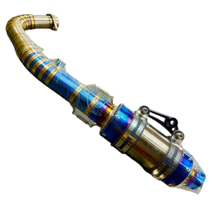 KAO Titanium Racing Muffler for Motorcycle Taiwan Supplier - Product Image 1