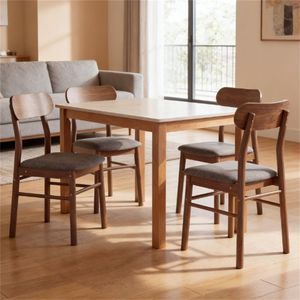 Set di 4 Sedie Grigie per Soggiorno e Sala da Pranzo - Product Image 2