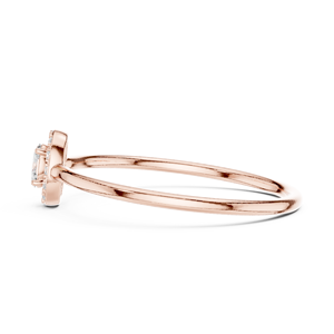 Bague de fiançailles ovale en diamant halo pour femme, bague de promesse minimaliste, bague de mariée à taille ovale, bijoux fins, cadeau d'anniversaire - Product Image 1