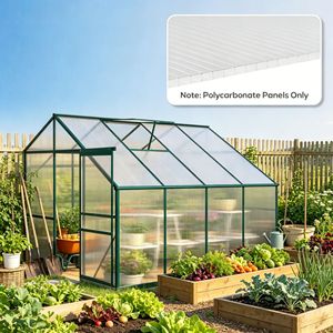 Panneaux de serre en polycarbonate double paroi de 14 pièces, 4FT X 2FT X 0.16" transparents, imperméables et protégés contre les UV pour puits de lumière et jardinage - Product Image 4