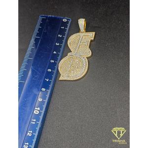 Pendentif lettre ED en moissanite, collier hip-hop glacé, bijou personnalisé avec initiale, cadeau bling-bling - Product Image 6