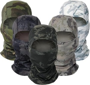 Lot de 5 cagoules de ski en polyester respirant à impression personnalisée, motif camouflage, pour le football américain, les sports de plein air et la performance - Product Image 1