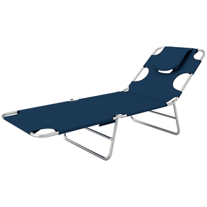 Sedia Reclinabile Pieghevole da Esterno in Stile Moderno con Telaio in Alluminio, Legno e Acciaio per Patio, Parco, Hotel, Soggiorno, Campeggio - Product Image 3
