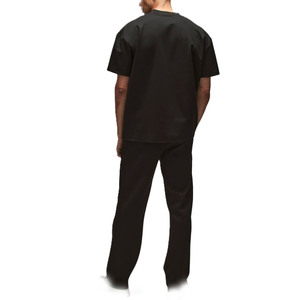 T-shirt pour homme à coupe ample, logo minimaliste, manches courtes, coton lourd, streetwear, approvisionnement en gros, OEM, marque privée - Product Image 2