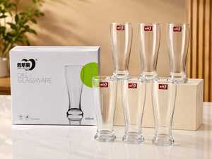Modern Luxury Ceramic Eco-Friendly Drinking <b>Glasses</b> Set 6 Clear Tall Vases for Water Juice Home Tableware Decorative Glassware - Product Image 5