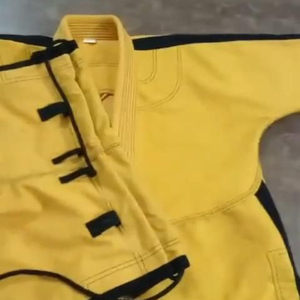 BJJ GI เครื่องแต่งกายเสริมความแข็งแรงผ้าฝ้าย100% 450กรัมแห้งเร็วระบายอากาศทนทานใช้ได้ทั้งชายและหญิงผลิตจากโรงงานถักทอ - Product Image 4
