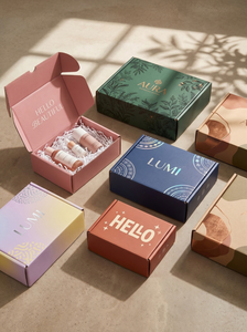 Custom Printed Kraft Paper Rigid Gift Boxes for Cosmetic Beauty Subscription Retail-Durable Various Sizes - Product Image 3