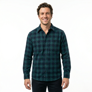 ผ้าแฟลนเนลทอจากเส้นด้ายฝ้ายแท้ 100% ลายย้อมสี ดีไซน์ใหม่ล่าสุดปี 2025 สำหรับเสื้อเชิ้ตผู้ชายและเสื้อผ้าลำลอง - Product Image 2