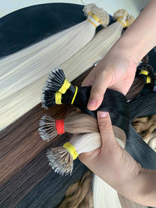 Venta al por mayor Micro Tips Extensiones Vietnamita Raw Virgin Hair 100g Teñido Liso Ondulado Bebé Cabello Fino Premium Todos Los Colores Nano Anillo - Product Image 2