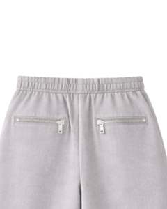 Pantalones Deportivos Cargo de Pierna Ancha Color Gris Claro Personalizados para Mujer, Pantalones de Forro Polar con Cintura Elástica, Bolsillos con Cremallera, Ropa Casual de Calle, Pantalones de Invierno - Product Image 6