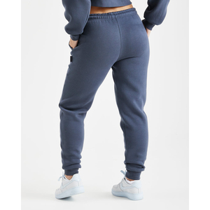Women 2 Piece <b>Pink</b> Crop <b>Hoodie</b> Jogger Set Fleece Tracksuit High Waist Sweatpants Matching Outfit - Product Image 3