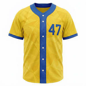 Custom Design Baseball Jersey Breathable And Quick Dry Fabric Suitable Baseball Jersey For <b>Matches</b> And Practice Sessions - Product Image 3