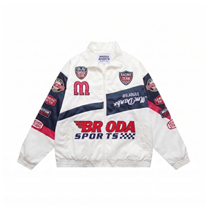 Wholesale OEM Custom Men's Winter Motorcycle <b>Racing</b> <b>Jacket</b> Polyester/Cotton Blend Breathable & Quick Dry Customizable Design - Product Image 1