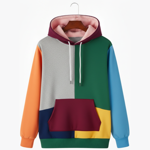 Sweat-shirt unisexe d'hiver de haute qualité, 100% coton molletonné, avec poche, imperméable, coupe classique, épais, grandes tailles - Product Image 1