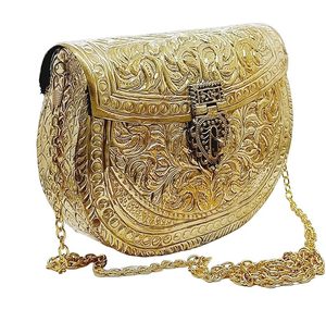 Brass Clutch Bag <b>Cheap</b> Price Elegant Women Evening <b>Purse</b> for Party Wedding and Celebration Use Stylish Brass Clutch Bag - Product Image 4