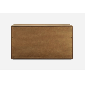 Commode Jane en teck massif de haute qualité avec 6 tiroirs et finition naturelle pour l'intérieur - Product Image 6