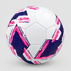 Ballon de football taille 5 personnalisé imprimé, en cuir PU, cousu à la machine, pour l'entraînement et les matchs - Product Image 1