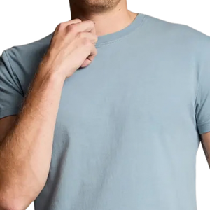 เสื้อยืดคอกลมทรงปกติสำหรับผู้ชาย แขนสั้น สไตล์มินิมอลลำลอง ใส่ได้ทุกวัน รับผลิตตามสั่ง ขายส่ง เสื้อยืดผ้าคอตตอนเจอร์ซีย์ เสื้อผ้าพื้นฐาน ผลิตแบบ OEM - Product Image 6