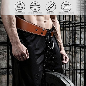 OEM Service High Quality Custom Leather Dipping <b>Belt</b> Weight Lifting Foldable Breathable Lightweight Low Price Gym Workout <b>Belt</b> - Product Image 6