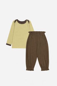 JALBEBE Set Due Pezzi Unisex per Neonati: Maglia a Maniche Lunghe e Pantaloni Elastici in Morbido Cotone - Product Image 3