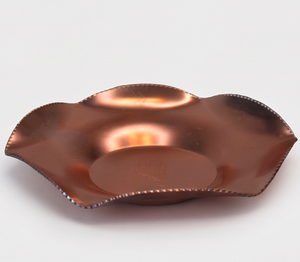Bol à nourriture en cuivre plaqué, design moderne, qualité supérieure, finition brillante, parfait pour les mariages et l'utilisation en cuisine. - Product Image 1