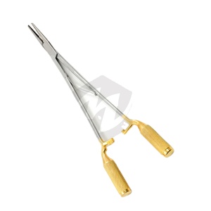 Neo Grip Manual de grado quirúrgico instrumentos médicos de liberación rápida Crile soporte de aguja de madera mordazas de acero inoxidable agarre de cromosoma MOL - Product Image 1