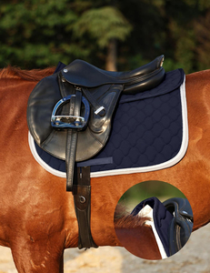 Sous-selle de dressage en coton personnalisé avec doublure en polycoton, accessoires de protection équestre pour chevaux, sous-selle antichoc - Product Image 4