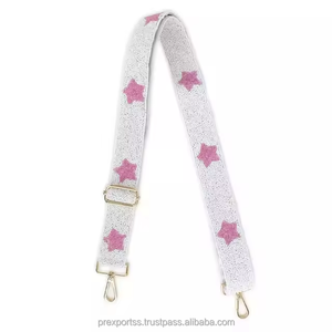 Multicolor Star Embroidery Beaded <b>Strap</b> Handmade Vintage <b>Adjustable</b> Crossbody Shoulder Bag Hanger Custom Size Wholesale Trendy - Product Image 1
