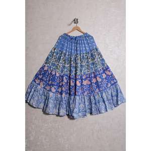 Cotton <b>Patchwork</b> Long <b>Skirt</b> Boho Maxi <b>Skirt</b> Women Handmade Indian Vintage Festival Hippie Gypsy - Product Image 3