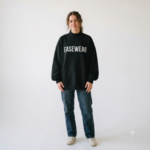 Mock Neck Winter <b>Sweatshirt</b> <b>Women</b> Polyester/Cotton Fleece <b>Lightweight</b> Quick Dry Breathable Front Custom Printing OEM Service - Product Image 1