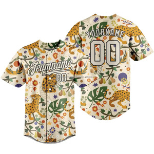 Camiseta de Béisbol Personalizada, Transpirable, 100% Poliéster, con Botones, Talla Grande para Hombre, con Logotipo y Número Personalizados, de Secado Rápido - Product Image 5
