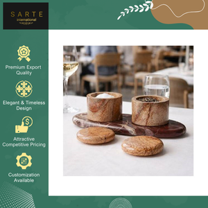 Venta Exclusiva: Juego de Condimentos de Mármol Hecho a Mano, Diseño de Lujo en Oro Blanco Puro y Ecológico, para Decoración del Hogar - Product Image 6