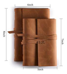 Protège-cahier en cuir véritable de luxe anti-odeur, rechargeable, avec design durable NBC-0050 - Product Image 4