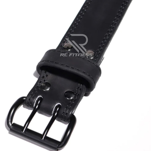 Ceinture de musculation unisexe en cuir respirant et imperméable de 10 mm avec boucle à ardillon unique pour la force athlétique, les levages lourds et les squats - Product Image 6