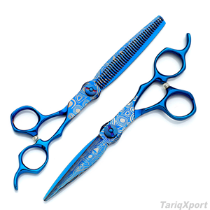 Hair Scissors Rose Gold 5.5'' 6" Japan 440C Scissors for Hairdresser Professional Hair Cutting Scissors Thinning <b>Shears</b> Salon - Product Image 5