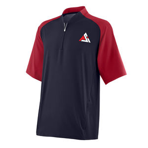 Chaquetas deportivas de béisbol con cremallera frontal completa y manga corta, repelentes al agua, para béisbol y sóftbol, para hombre. - Product Image 1