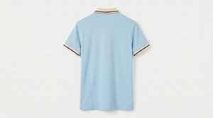 Men’s Yarn-Dyed Striped Collared T-Shirt Unique Style Soft Cotton Short Sleeve Summer Casual Comfortable Tee - Product Image 6
