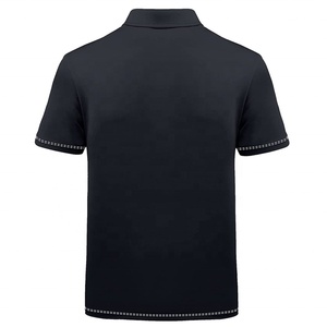 Chemises polo à manches courtes de bonne qualité, impression de logo personnalisée, style sportif entièrement imprimé, chemise de golf POLO, faible MOQ. - Product Image 2