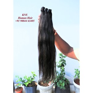 Extensiones de Cabello Humano Remy Indio 100% Virgen, 100 Gramos, Alta Calidad, Rizado Francés, Doble Trama a Máquina para Peinado - Product Image 1
