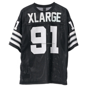 Custom Made Retro American Football Uniform Unisex Trending <b>Vintage</b> Oversized Silk Screen Printed Mesh Short Plus Size - Product Image 2