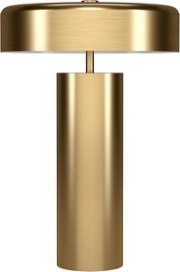 Luxury Gold Metal Table <b>Lamp</b> Mid Century Modern 1 Light Drum Shade Bedside <b>Lamp</b> for Home Living Room Office Decor - Product Image 6