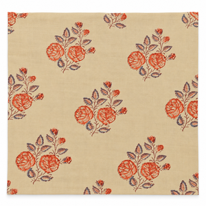 100% Cotton Floral <b>Fabric</b> Hand Block Printed Breathable Moisture-Absorbent Shrink-Resistant Wrinkle Resistant <b>Medium</b> Weight 60S - Product Image 4