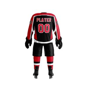 Maillot de hockey sur glace personnalisé pour hommes de haute qualité, tissu respirant à séchage rapide, manches longues, polyester, uniforme de hockey sur glace - Product Image 5