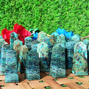 Torre de Cristal de Crisocola Natural Pulida, Piedra Curativa, Reiki, Meditación, Decoración Energética para el Hogar, Chakralume, Venta al por Mayor - Product Image 4