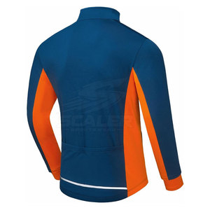 Veste de cyclisme personnalisée pour homme avec tissu à séchage rapide, fermeture éclair intégrale, manches longues, service OEM pour le cyclisme sur route - Product Image 2